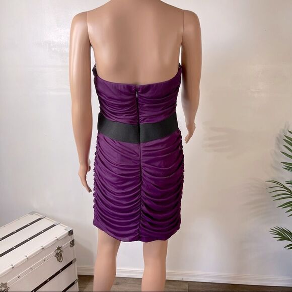 Alyn Paige Strapless Ruched Bodycon Dress Sz 11/12 - Picture 2 of 16